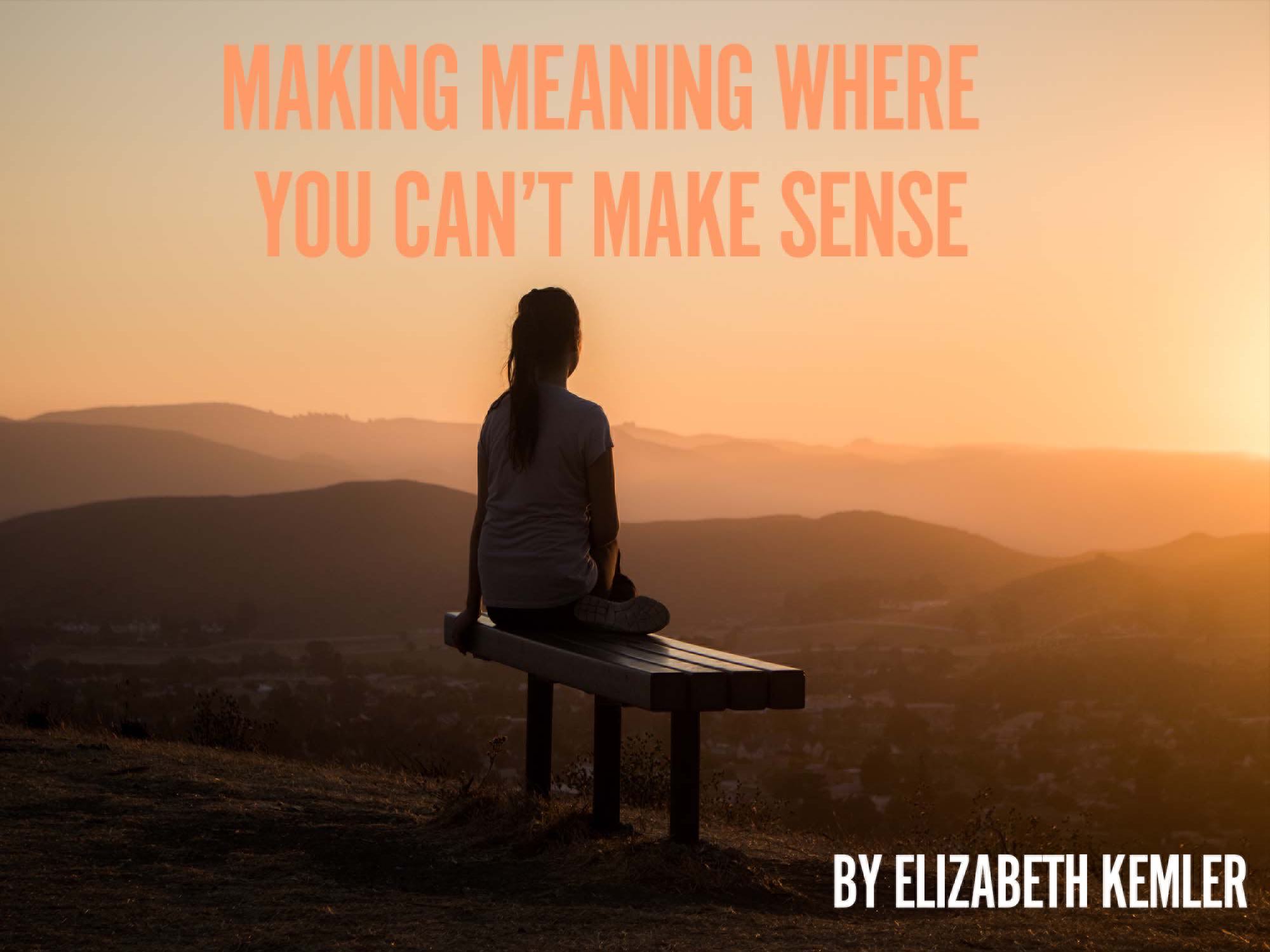 Making Meaning Where You Can't Make Sense