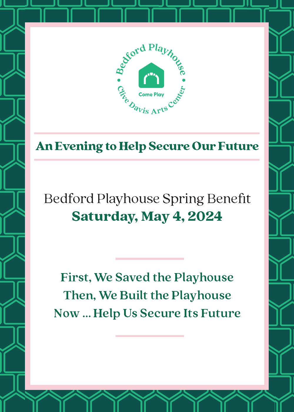 Bedford Playhouse Spring Benefit: An Evening to Help Secure Our Future