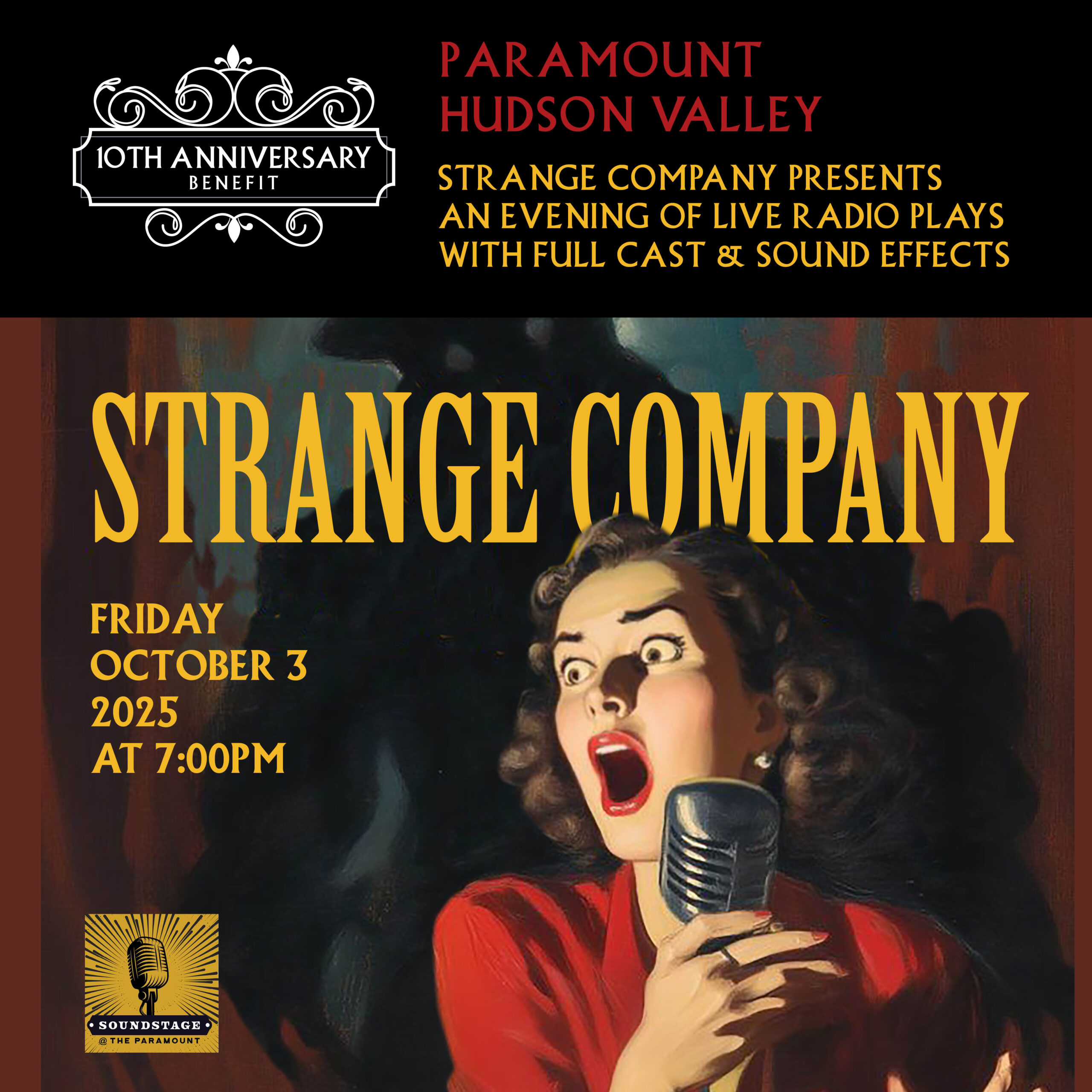 Soundstage at the Paramount: Strange Company presents An Evening of Radio Plays with Full Cast and Live Sound Effects