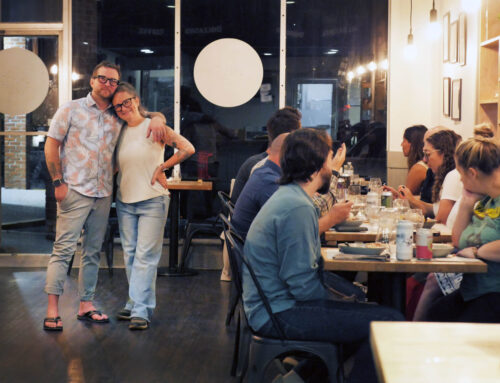 Enter Through the Bagel Shop