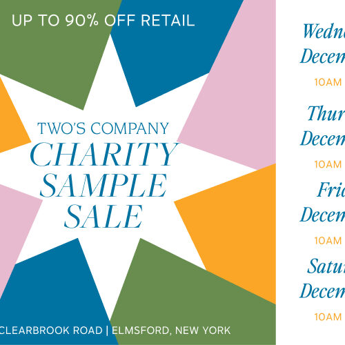 Two’s Company Sample Sale