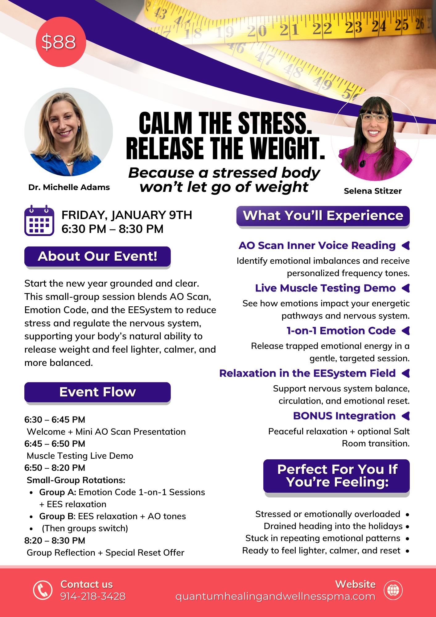 Calm the Stress. Release the Weight.