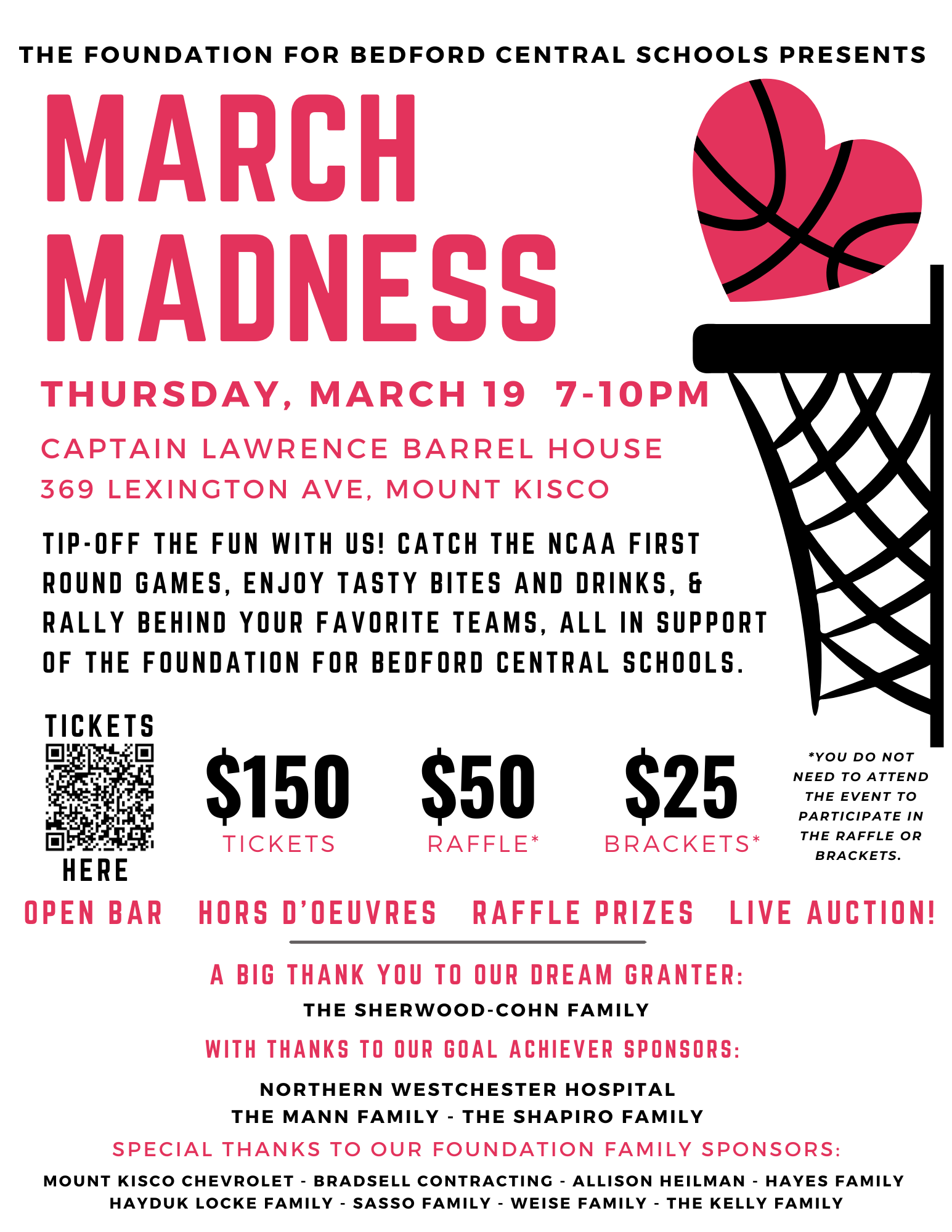 Foundation for Bedford Central Schools March Madness Fundraiser