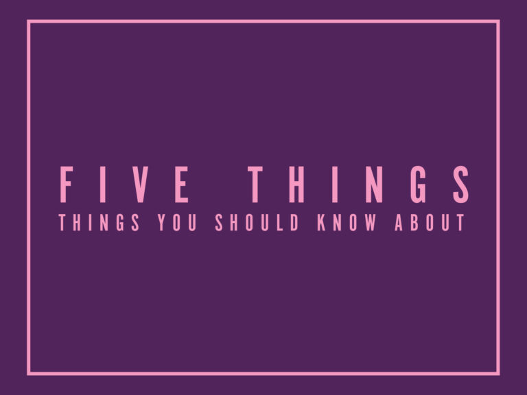 5 Things You Should Know About for September/October 2026